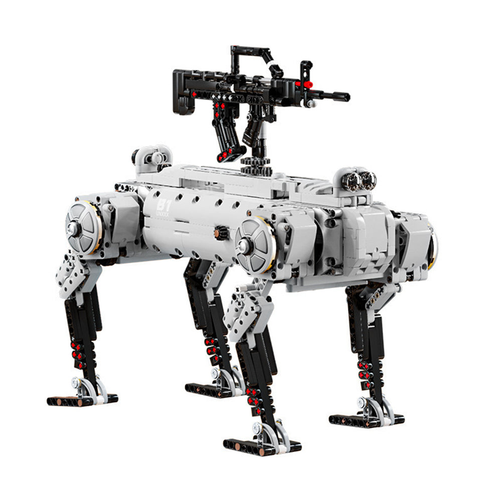 96009 12GO Modern Military Static Version Unmanned Mechanical Dog Robot Toys Educational Building Block 1613PCS Assembly Kit Brick Kids Birthday Gifts