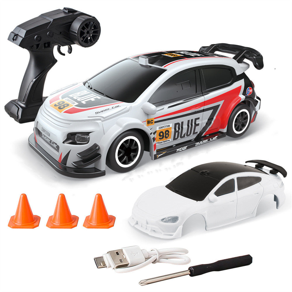 664999 RTR 1/64 2.4G 4WD Drift RC Car Mini Racing LED Light Remote Control High Speed On-Road Vehicles Models Boys Gifts Toys