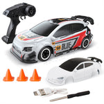 664999 RTR 1/64 2.4G 4WD Drift RC Car Mini Racing LED Light Remote Control High Speed On-Road Vehicles Models Boys Gifts Toys