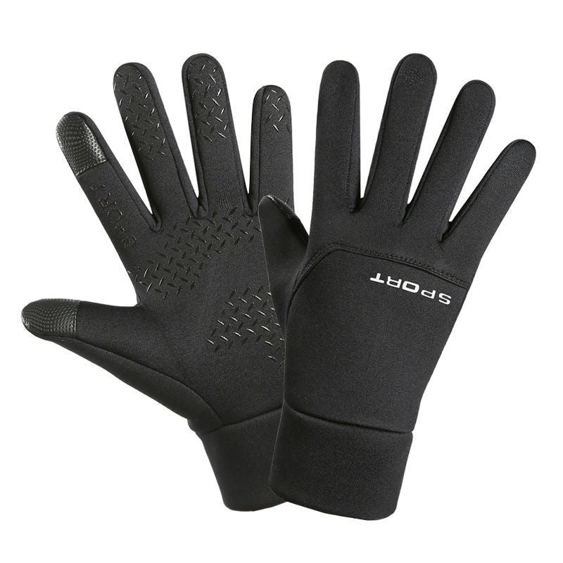 Winter Cycling Gloves Waterproof Outdoor Sports Running Motorcycle Touch Screen Unisex Non-slip Warm Full Finger Gloves