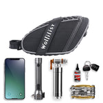 Wolfilist Bike Saddle Bag 0.5L Large Capacity Waterproof 0.2kg Lightweight Bicycle Seat Bag Package for Mountain Road Bike