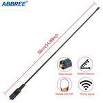 LinkMejor AR-771 SMA-Female AR-771C SMA-Male Antenna Dual Band VHF/UHF High Gain Soft Whip Antenna For Baofeng UV-5R BF-888S UV10R UV-13 Pro Radio