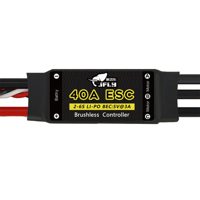 LinkMejor 40A Brushless ESC Speed Controller 2-6S Programmable BEC 5V/3A Compatible with PWM for RC Airplane