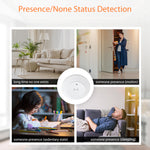 NEO Tuya WiFi 24G MmWave Radar Smart Human Presence Sensor with Illumination Detector Support Wired Light Switch 95-250V