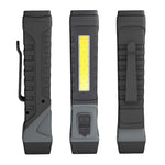 LinkMejor Flashlight with Pen Clip Holder Rotatable Tail Flashlight with Magnet Strong Light Flashlight Working Light