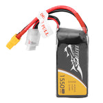 LinkMejor TATTU 14.8V 1550mAh 75C 4S 1P Lipo Battery XT60 Plug for Skylark M4-FPV250 Mini Shredder 200