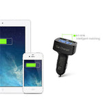 4 In 1 Car Charger Quick Charge 3.1A Dual Usb LCD Display with Temperature/voltage/current Meter Tester Adapter Digital Display