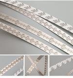 Wnew DIY Ruler Stainless Steel Laser-Etched 3M Adhesive Backing Dual Metric Measurements Top-Quality Precision Tool Silver Finish