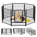 PawGiant Dog Playpen Designed for Indoor Use, Dog Pen with Rubber Pads for Small Medium Dogs Puppy Inside