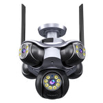 C50 5 PTZ 5 Screen Security Camera 20MP HD WiFi Full Color Night Vision Motion Tracking Two Way Audio Waterproof Outdoors Smart Surveillance Cameras