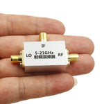 QM-MIX0521S RF Up/Down Converter Mixer Module 5-21GHz RF/LO DC-5000MHz IF 8-12dB Loss 29dB Isolation +15dBm LO SMA-K CNC Shielded Housing C/X/Ku Band