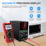Upgraded KUAIQU SPS-S Programmable Power Supply OCP OVP Adjustable Power Supply 0-120V 0-10A 150W 300W 360W USB-C USB-A fast Charging Compact Multi Display Protection Lab DIY