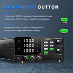 LinkMejor DC Power Supply 400V 600V 800V 1000V 1A RS-232 USB ommunication interfaces 4-Digit LCD Dual-Knob Encoder Memory Function OCP OVP Lock Bench Power Supply