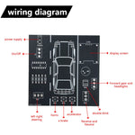 DC 5V Car Driving Simulator Kit DIY Electronics Project with LCD Speedometer Turn Signals Headlights Horn Function