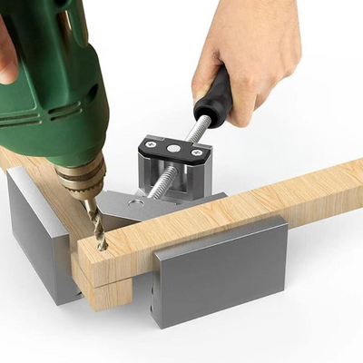4pcs Right Angle Clamps Housolution Single Handle 90° Aluminum Alloy Corner Clamp Clamps for Woodworking Adjustable Swing Jaw Woodworking Tools Photo Frame Vise Holder