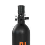 [US Direct] SMACO S400Plus 1L Scuba Diving Tank Set Oxygen Diving Cylinder Equipment Air Cylinder Underwater Diving Kit Black