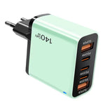 [GaN Tech] TE-PD43 5-Port USB PD Charger 2USB-A+3USB-C PD Fast Charging Wall Charger Adapter EU Plug for iPhone 17 17Pro 16 Pro Max 15 14 13 for Huawei Mate XTs for OPPO for VIVO