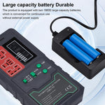 Car Relay Tester 12V/24V Car Circuit Tester with LED Screen 4pin/5pin Car Relay Tool Jit with Large Capacity Battery