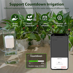 LinkMejor WiFi Smart Drip Irrigation Kit for 10 Potted Plants Automatic Plant Waterer App Control Timer Function Water Shortage Power Alert Remote Control