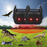 Outdoor Solar Animal Repellent Ultrasonic Infrared Bird Repellent Dog Repellent Mouse Repellent Built-In Light Sensor  IP44 Waterproof