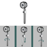 LinkMejor High-Pressure Shower Head One-Key Stop Adjustable Spray 3-Mode With Massage Brush Filter Rain Shower Faucet Bathroom Accessories