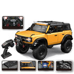 HB Toys RTR R1001/2/3 Upgraded Version 1/10 2.4G 4WD RC Car with Winch Differential Lock Full Proportional Rock Crawler LED Light 2 Speed Off-Road Climbing Truck Vehicles Models Toys