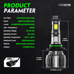 LinkMejor A700-F6 2PCS 60W LED Car Headlight Bulbs 13000LM LED Front Headlamp 6500K IP68 Waterproof for Car Modification