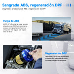 LinkMejor X7HD Diesel Truck Scanner OBDII Diagnostic Tool Heavy Duty Diesel Truck Scan Tool Heavy Duty Truck Scanner Professional Full System 12V 24V Oil Regen ECU Reset Battery OBD2 Diagnostic Tool
