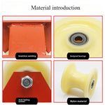 Versatile Foldable Pulley Manual Pulley Bend-Friendly High-Altitude Work Material Lifting Rope Tensioning Heavy Loads Steel Nylon Anti-Slip Design Compact Easy Storage