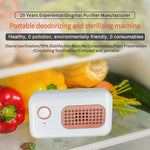 Tevorex Rechargeable Ozone Air Deodorizer, Portable Freshness Keeper for Refrigerator, Closet & Food Storage, Compact Air Purifier for Home