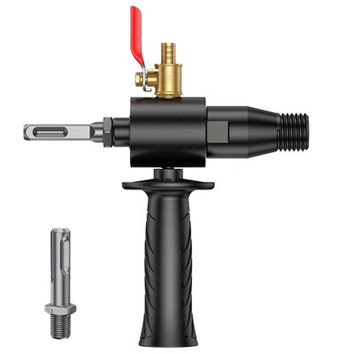 SDS-Plus Square Electric Hammer Adapter M22 Thread Water Injection System Steel Construction for Drilling and Hammering Tools Anti Slip Handle Easy Installation Dust Control Drill Accessories