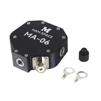 MA-06 Shortwave Antenna Base 100W High Power Built-In 1:1 Balun 3D-Printed ABS Portable Positive Vertical Horizontal Antenna Bracket for Outdoor Use