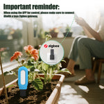 LinkMejor Soil Moisture Temperature Sensor Bluetooth 4.1 For Zigbee  Waterproof Compatible with Android iOS Smart Irrigation