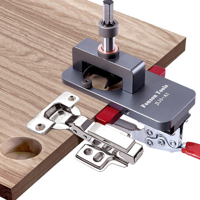 Fonson Tools 35mm Concealed Hinge Jig Drilling Guide Door Hinge Jig for Woodworking Door Cabinet Hinges Mounting Tool
