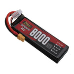 LinkMejor Power 7.4V 8000mAh 60C 2S LiPo Battery XT60 Plug for RC Drone