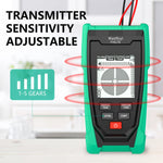 LinkMejor FY8178 Professional Underground Line tester Digital Analogue Wire Tracker 1000m Range Sensitivity Adjustment USB-TYPE-C Charging