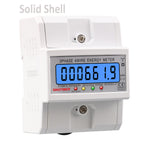 LinkMejor DTS6619 New Model 100A LCD Digital Display with Backlight Power Meter in Energy Meters Smart Electric Meter 3 Phase Kwh Meter