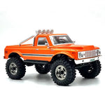 LinkMejor PLUS CR18P EVO V2 Convoy RTR 1/18 2.4G 4WD Brushed RC Car Two Speed Trail Rock Crawler Off-Road Climbing Truck Portal Axles Oil-Filled Shocks LED Light Electric Remote Control Vehicles Models Toys