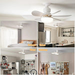 Tevorex 40W Ceiling Fan LED Light E27 Bulb Base with Remote Control for Dimming, 85-265V Wide Voltage Suitable for Living Room, Study, Household ,Office