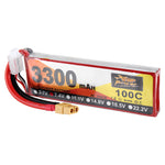 LinkMejor Power 7.4V 3300mAh 100C 2S Lipo Battery XT60 Plug for RC Racing Drone