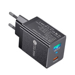 [GaN Tech] BK312 35W 2-Port USB PD Charger USB-A+USB-C PD QC3.0 PPS Fast Charging Wall Charger Adapter EU Plug for iPhone 15 14 13 for Xiaomi 14pro for Huawei Mate60 Pro for Samsung Galaxy S24