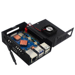 Orange Pi 5 Pro Metal Case Aluminum Alloy Protective Shell Enclosure with Cooling Fan