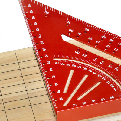 2in1 Aluminum Alloy Triangle Ruler Multifunctional Tool for Precise Line Drawing with Frequently used Fixed Positioning Angles Robust and Long-lasting Design