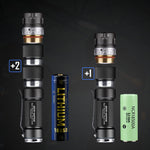 JETBeam RRT01 950LM XPL/Nichia 219C 3-Modes Tactical Flashlight IPX8 220M Long-range LED Torch + Extension Tube