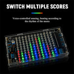 Sound-Controlled LED Music Spectrum Rhythm Light Level Display Kit DC 5V USB Type-C DIY PCB Soldering Audio Frequency Display TJ-56-691