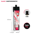LinkMejor 3.8V 720mAh 100C 1S LiHV Battery A30 Plug With Adapter Cable for Emax Tinyhawk S BetaFPV Beta75X