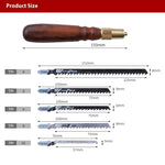 Mini Hand Saw Set Steel Blades Wood Handle Compact Curve Saw for Woodworking DIY Precision Cutting Detachable Metal Blade