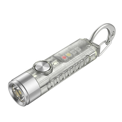 LinkMejor S11-2 400LM Mini Keychain Flashlight USB-C Rechargeable Small EDC Light IP66 Waterproof Magnetic Tail UV Light for Outdoor Emergency Work Lamp