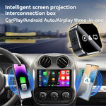 3In1 Car Wireless Carplay Adapter USB Dongle Plug And Play Wired To Wireless Smart Box