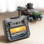 LinkMejor SG601 PRO GPS 5G WiFi FPV with 5.9inch LCD Screen Controller 720P HD Dual Camera Servo Gimbal 360° Obstacle Avoidance Brushless Foldable RC Drone Quadcopter RTF